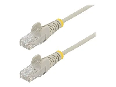 StarTech STARTECH.COM 3m Cat6-Kabelis - Schlankes Cat6-Patchkabel - Grau - Snagless-RJ45-Steckverbinder - LSZH - 28 AWG Kupferdraht