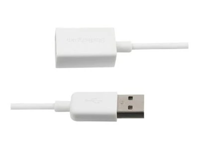 USB kabelis StarTech USB-A - USB-A 3 m Baltas (USBEXTPAA3MW)