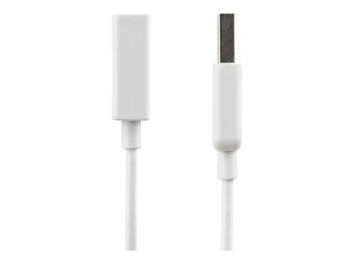 USB kabelis StarTech USB-A - USB-A 3 m Baltas (USBEXTPAA3MW)