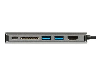 StarTech.com DKT30CSDHPD knyginių kompiuterių dokas / jungčių replikatorius Vielinis USB 3.2 Gen 1 (3.1 Gen 1) Type-C Juoda, Pilka