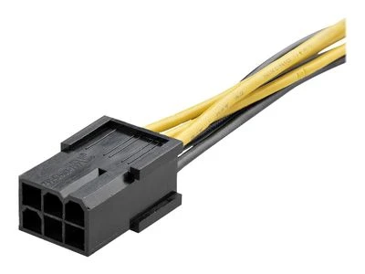 StarTech PCIEX68ADAP PCIe maitinimo adapteris nuo 6 kontaktų iki 8 kontaktų, 0,15 m