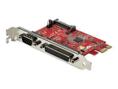 „StarTech“ tinklo plokštė PCIe su nuosekliaisiais ir lygiagrečiais prievadais