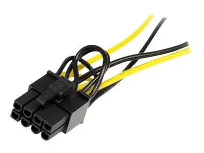 StarTech SATA 15 kontaktų – PCIe 8 kontaktų, 0,15 m, Geltonas (SATPCIEX8ADP)