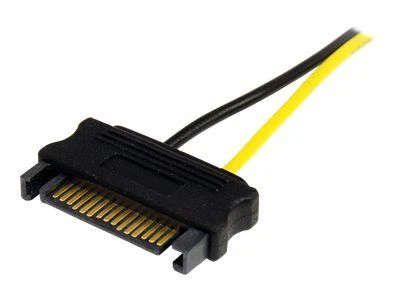 StarTech SATA 15 kontaktų – PCIe 8 kontaktų, 0,15 m, Geltonas (SATPCIEX8ADP)