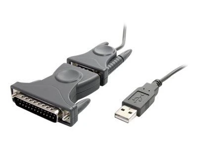 Kabelis USB StarTech USB-A - DB-9 0.9 m Pilka (ICUSB232DB25)