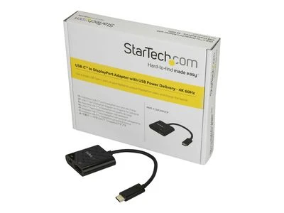 StarTech.com CDP2DPUCP USB ekrano adapteris 3840 x 2160 pikseliai Juoda