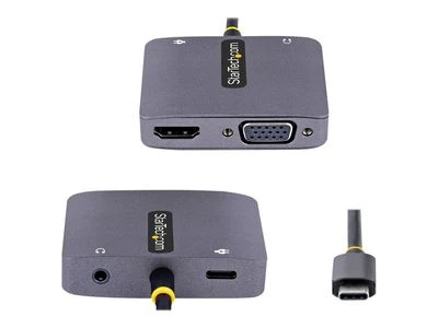 Adapteris AV StarTech (122-USBC-HDMI-4K-VGA)