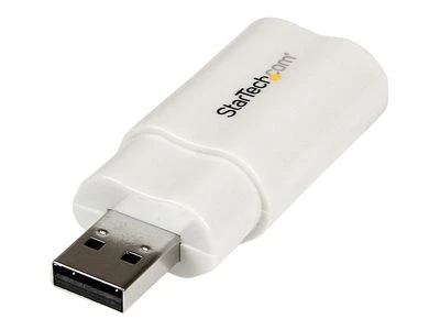 USB adapteris StarTech USB-A - 3,5 mm lizdas, baltas (ICUSBAUDIO)