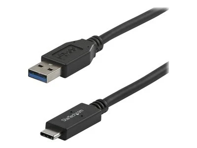 USB kabelis StarTech USB-A - USB-C 1 m Juodas (USB31AC1M)