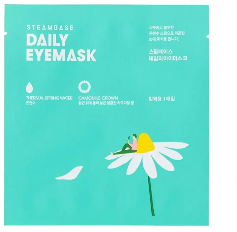 SteamBase Camomile Crown Soothing & Relaxing Weekly or as needed Eye Sheet Mask, 1 vnt.
