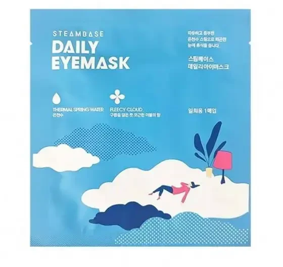 SteamBase Fleecy Cloud Soothing & Relaxing Weekly or as needed Eye Sheet Mask, 1 vnt.