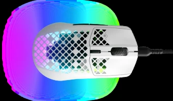 Žaidimų pelė SteelSeries Aerox 3 Snow 2022, Baltos spalvos