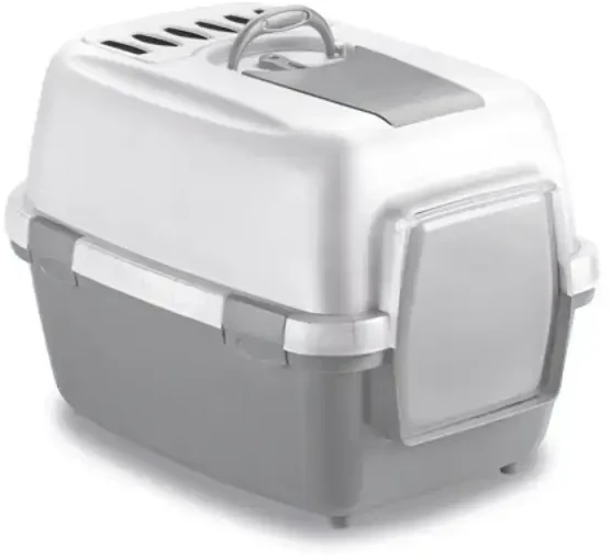 Stefanplast Cat toilet closed WivaCat 55x40x40cm baltas pilkas