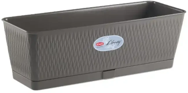 Stefanplast Flower box Liberty 50x18x16cm pilkas