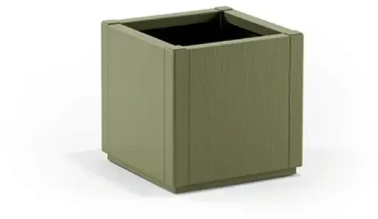 Stefanplast gėlių dėžutė kvadratinė Ethica 36x36x35cm žalia