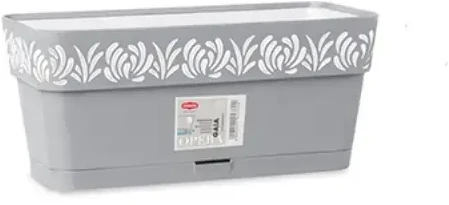 Lumarko Self-watering planter Gaia Pilka Plastmasinis (13,3 x 12,3 x 29,3 cm)