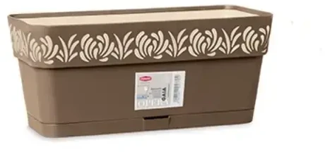 Lumarko Self-watering planter Gaia Ruda Plastmasinis (13,3 x 12,3 x 29,3 cm)