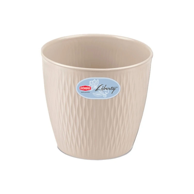 Stefanplast Gėlių vazonas Liberty Ø16x15cm baltas
