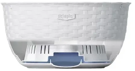 Stefanplast pakabinamas gėlių vazonas Natural Ø30x14.5cm ruda