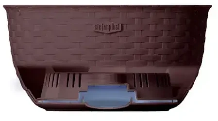 Stefanplast pakabinamas gėlių vazonas Natural Ø30x14.5cm tamsi ruda