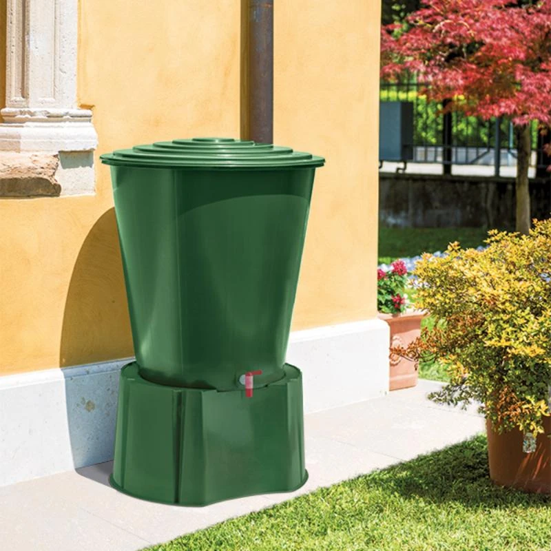 Stefanplast žalia vandens statinė su čiaupu