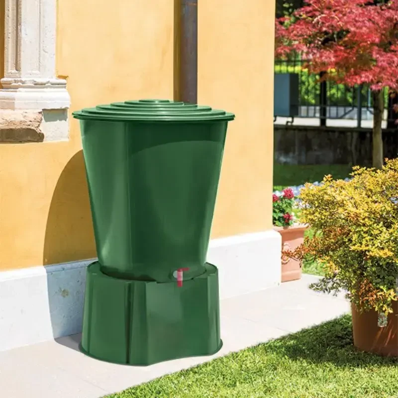 Stefanplast Vanduo statinė 310L su dangčiu ir čiaupu Ø80x93cm