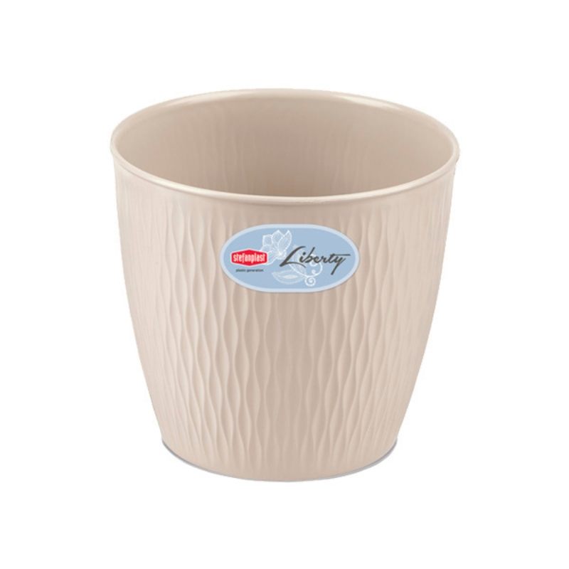 Lumarko Stefanplast Vazonas Liberty Ø20x19cm baltas