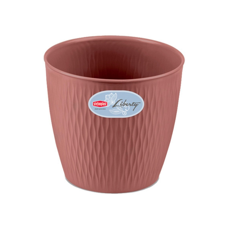 Lumarko Stefanplast Vazonas Liberty Ø20x19cm rudas