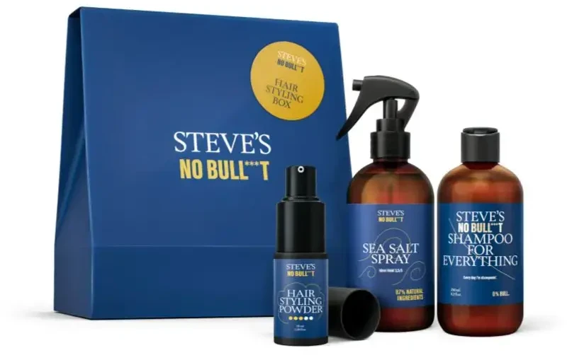 Steves No Bullt Steve´s No Bull***t Steve'o dovanų rinkinys plaukų formavimo dėžutė