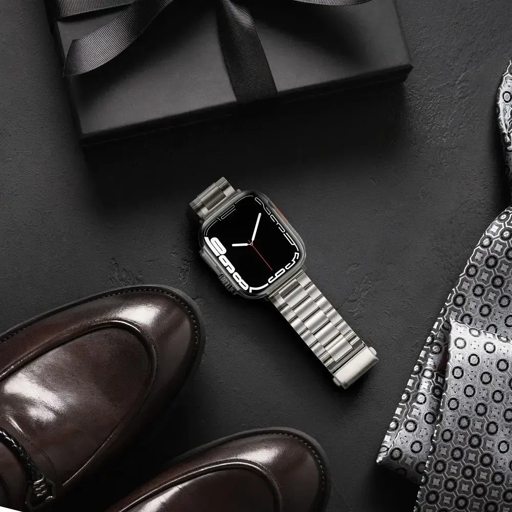 FORCELL F-DESIGN FA10 stainless steel apyrankė skirta Apple Watch 38 / 40 / 41 mm sidabro spalvos