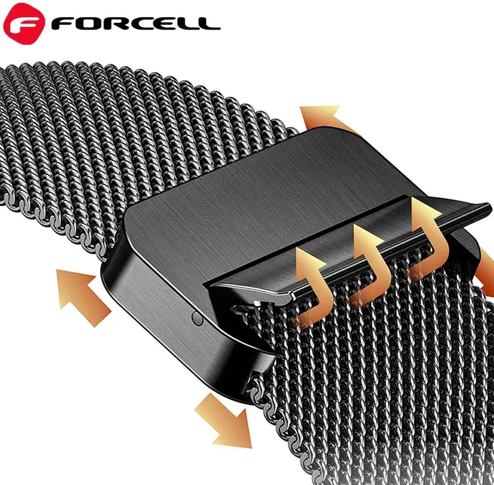 „Apple Watch“ dirželis Forcell F-Design FA14 magnetinis plienas 42 / 44 / 45 / 49 mm rožinis