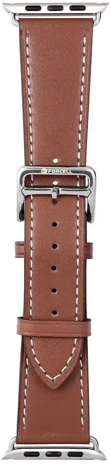 „Apple Watch“ dirželis Forcell F-Design FA20 skylučių dirbtinės odos 38/40/41 mm rudas