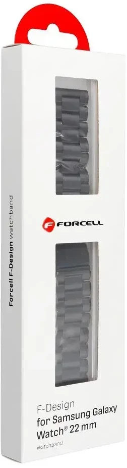 FORCELL F-DESIGN FS06 apyrankė skirta Samsung Watch 22 mm juodos spalvos