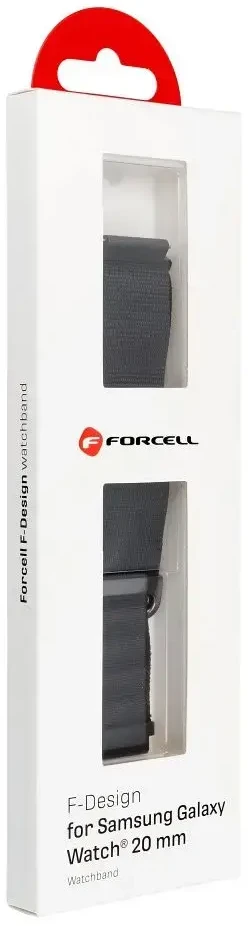 FORCELL F-DESIGN FS05 apyrankė skirta Samsung Galaxy Watch 20 mm juodos spalvos