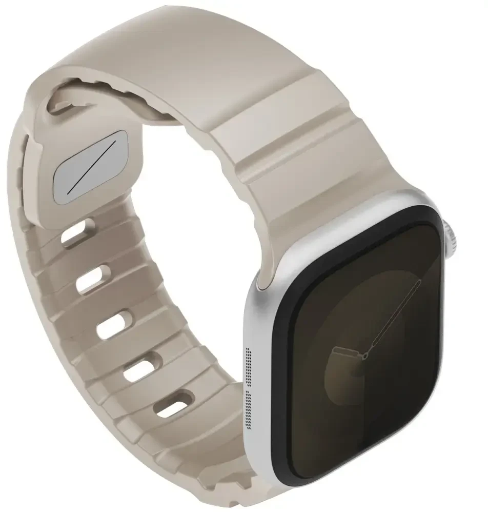 Dirželis UNIQ Alton do Apple Watch 42/41/40mm Silicone smėlio