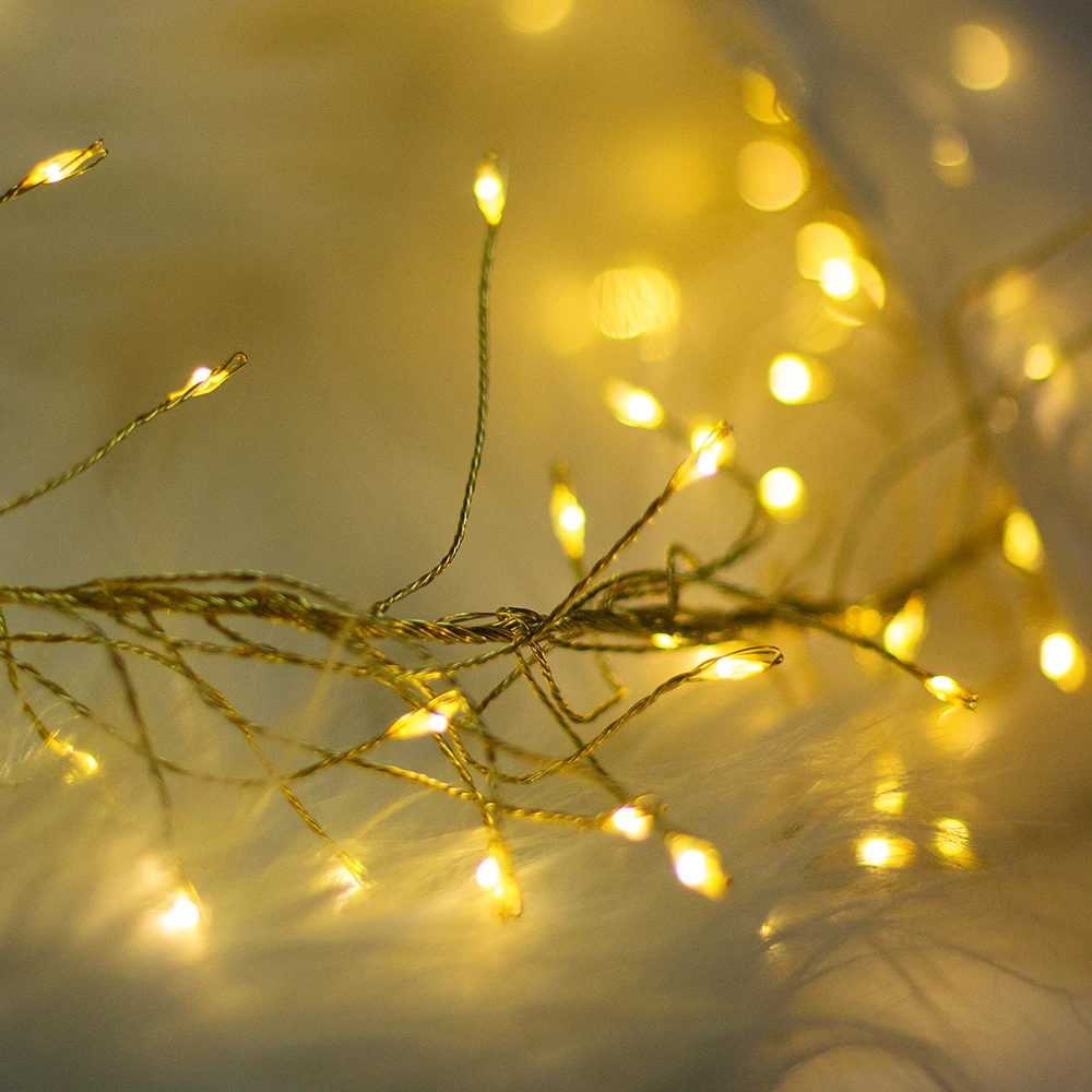Forever Telforceone šviesų girlianda GOLDEN TWIG CLF-03z 480LED šaltos baltos 3m + 5m amžinai šviesa