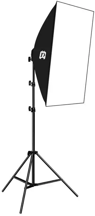 Studijos komplektas Puluz softbox 50x70cm, trikojis, LED lemputė 4 vnt PU5071EU