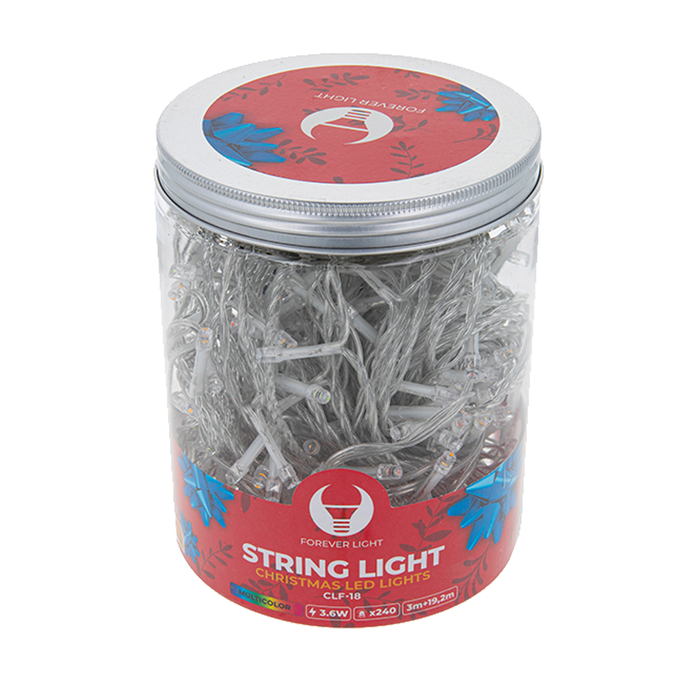 TelForceone Styginė šviesa 240LED 19,2m įvairiaspalvė Forever Light