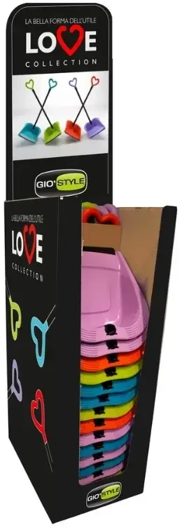 Style guminė plaukų kastuvėlis Love 24,5x27x85cm, įvairių spalvų, 4 spalvų