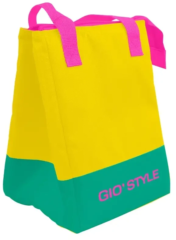 Style Stilius Termo krepšys Paplūdimio Fluo pietų krepšys asorti, žalias/rožinis//geltonas/šviesus mėlynas