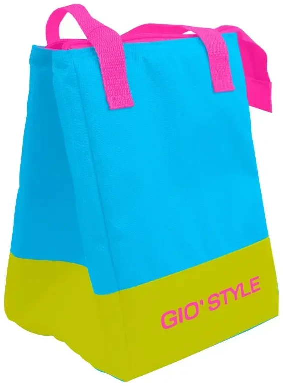 Style Stilius Termo krepšys Paplūdimio Fluo pietų krepšys asorti, žalias/rožinis//geltonas/šviesus mėlynas