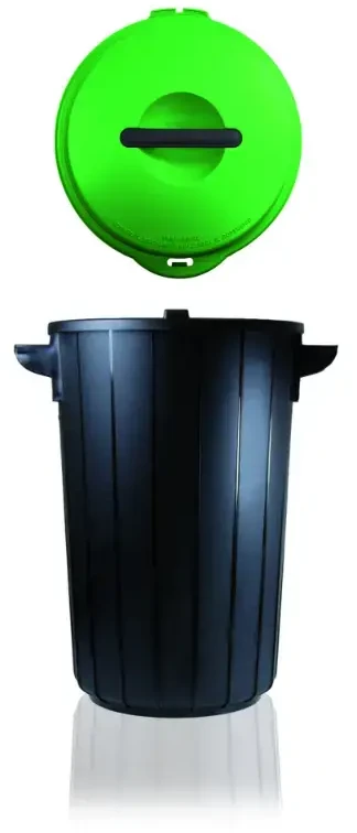 Style Waste bin Eco solution 35L 42,5x37,5x54cm dark pilkas/žalias