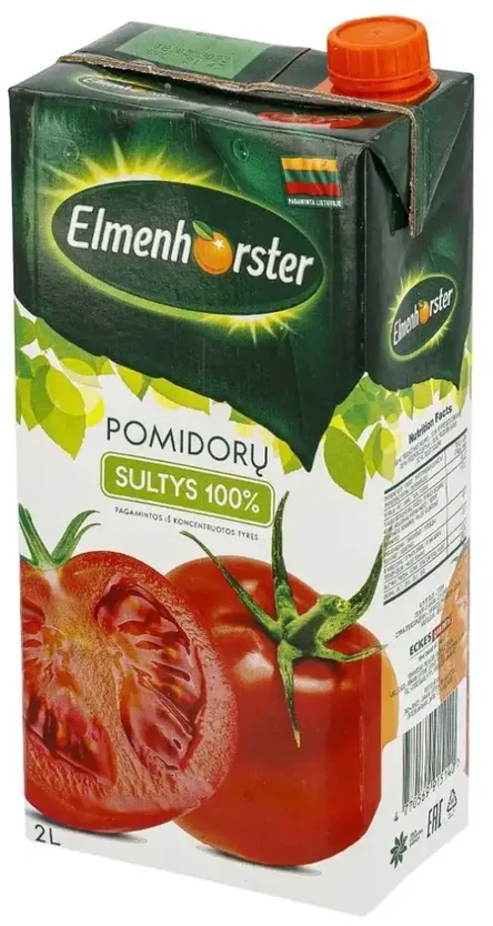 Sultys ELMENHORSTER, Pomidorų, 100%, 2 l