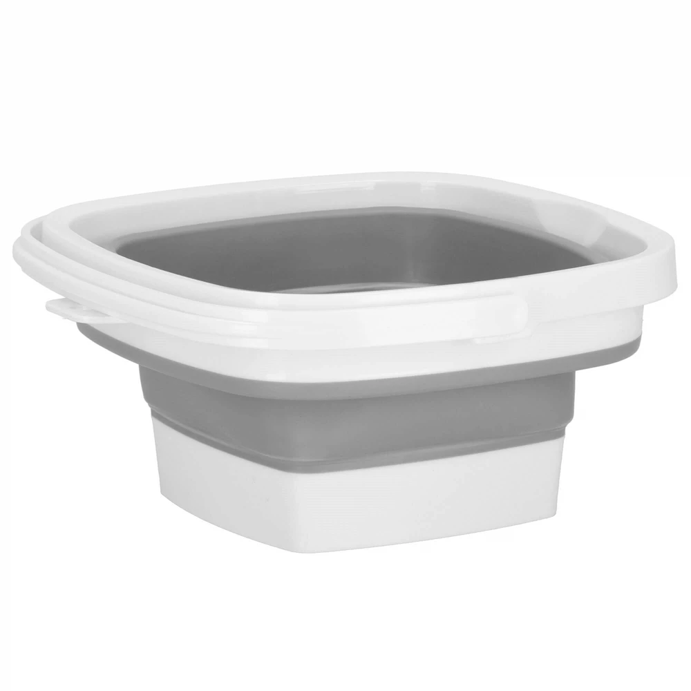 Springos Sulankstomas kibiras 10L pilkas/baltas