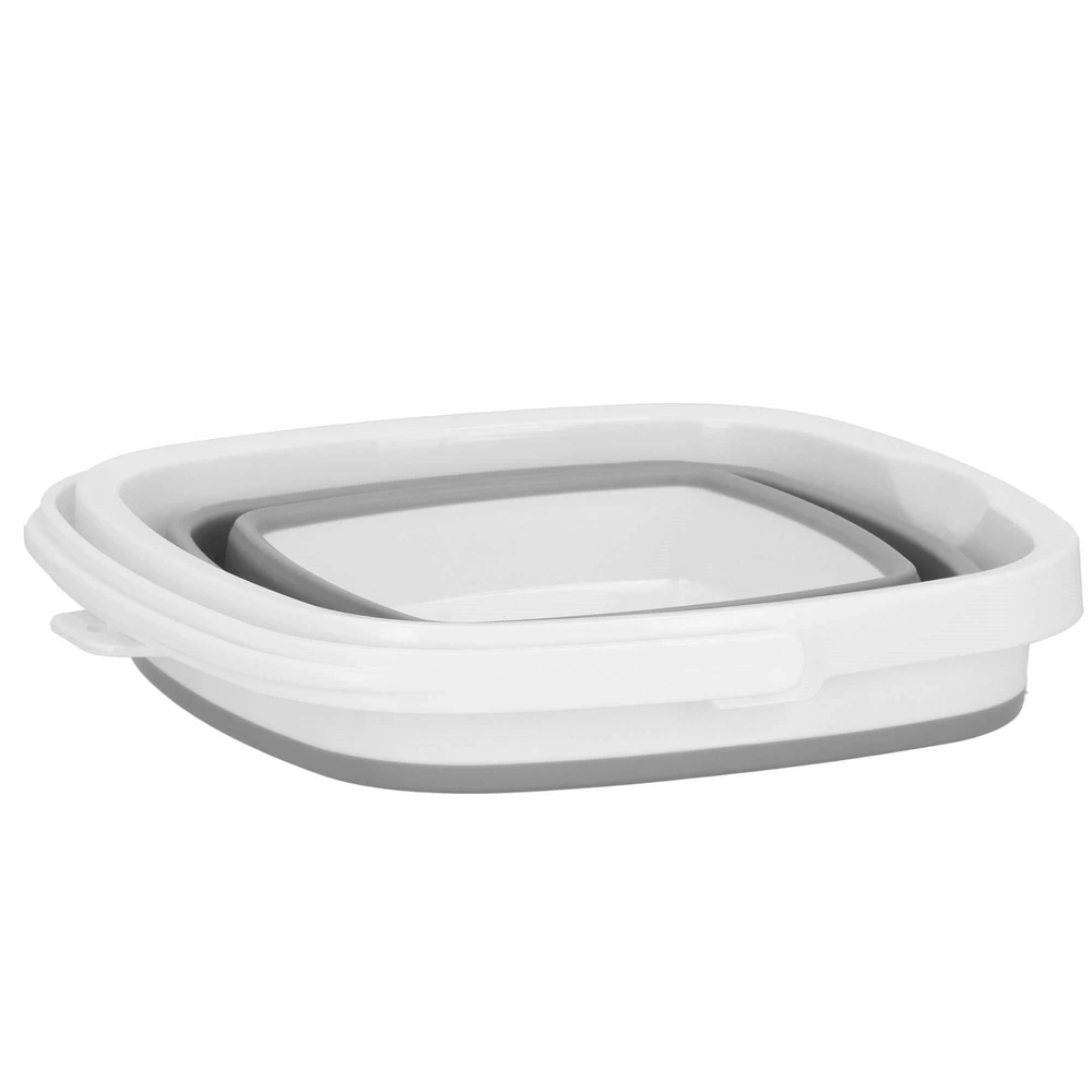 Springos Sulankstomas kibiras 10L pilkas/baltas