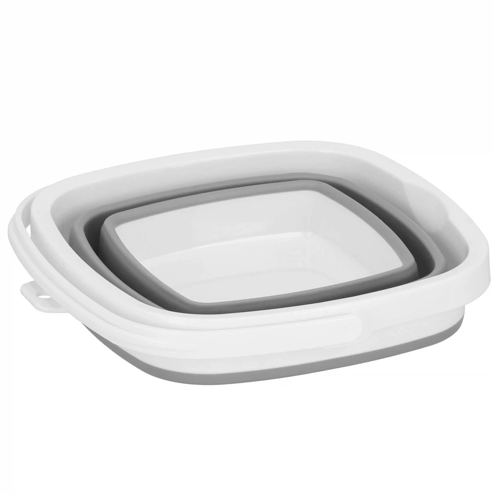Springos Sulankstomas kibiras 10L pilkas/baltas