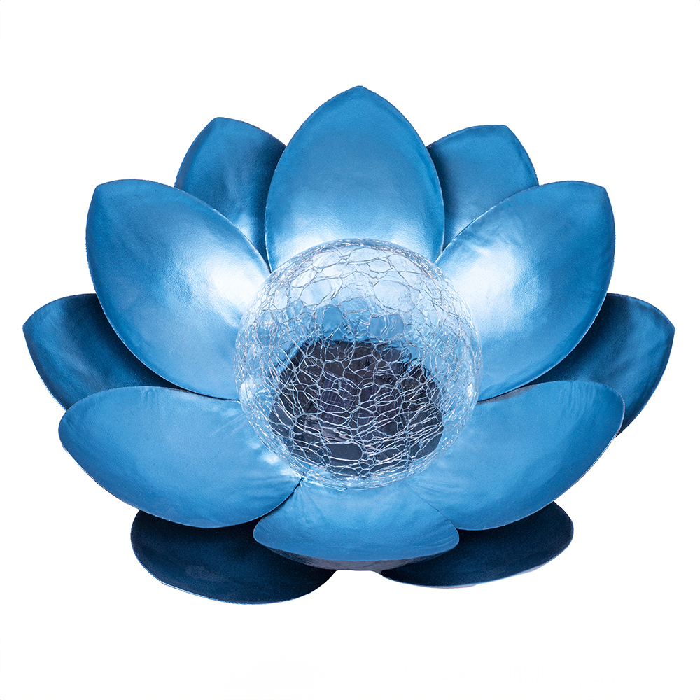 TelForceone SUNARI saulės lempa LED FLS-70 Lotus Flower Mėlyna 3000K 600mAh Ni-MH Forever Light