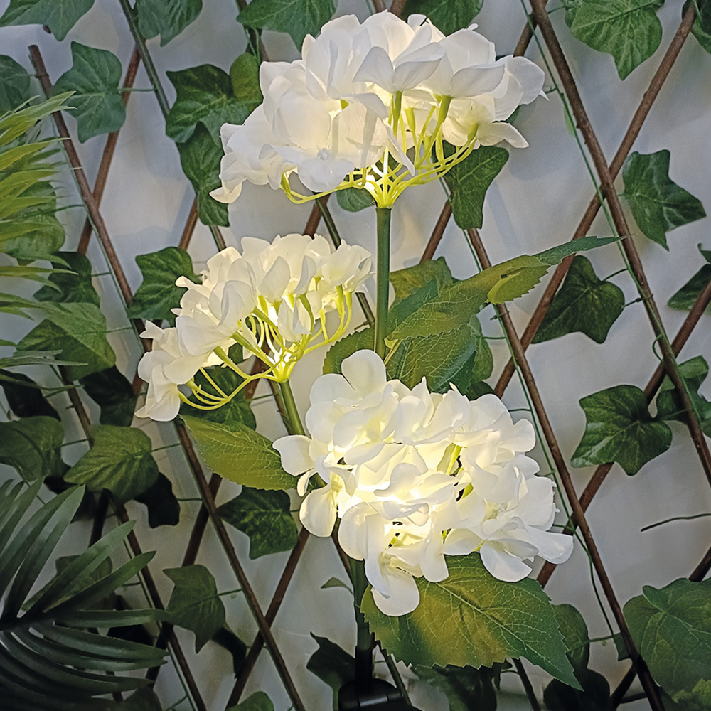 TelForceone SUNARI saulės lempa LED FLS-93 Hydrangeas 3000K 600mAh Li-Ion Forever Light