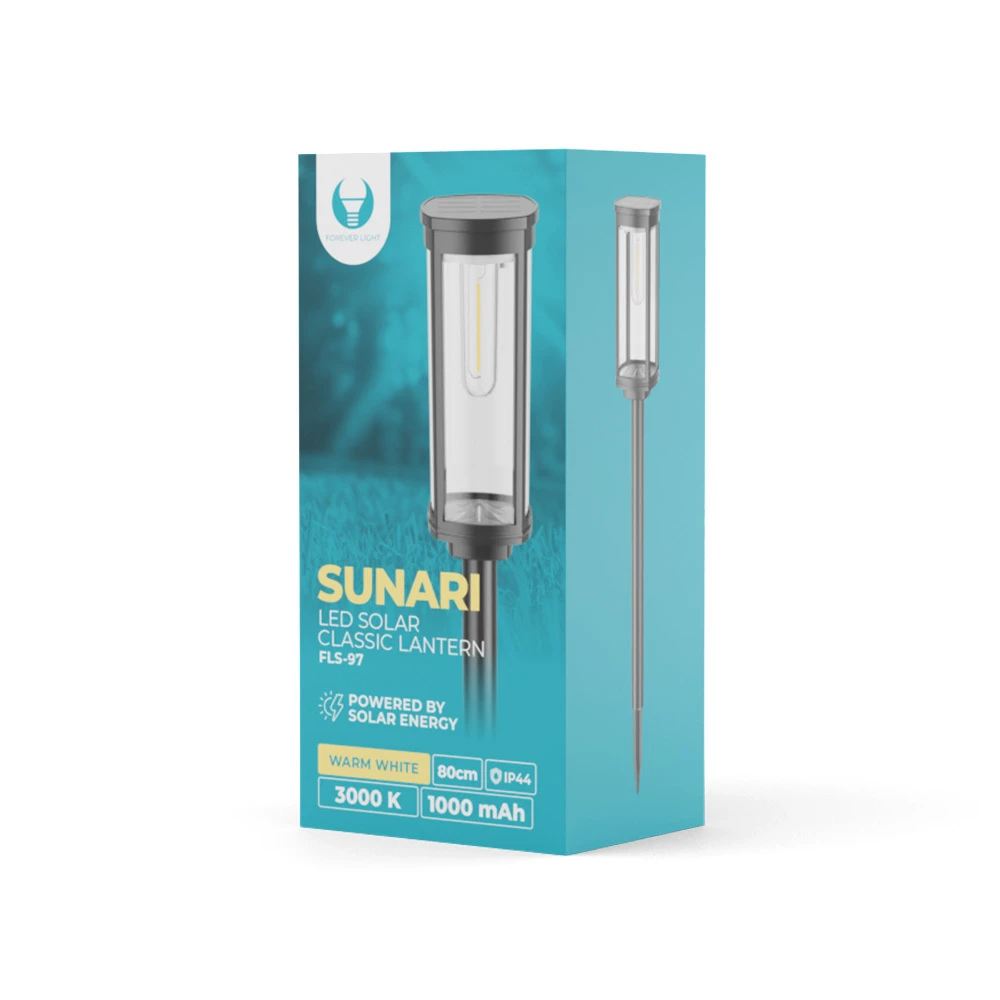 SUNARI saulės lempa LED FLS-97 CLASSIC Post 3000K 1000mAh Ni-MH Forever Light