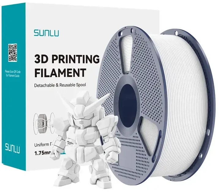 Sunlu PLA+ 2.0 Filament (Baltas)